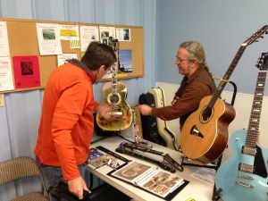 Larry Robinson's table at Guitar Festival