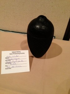 Molly Winton's beautiful turned carved and dyed hollow vessel